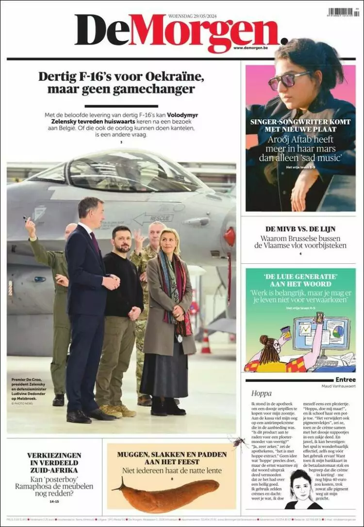 Prima-pagina-de morgen-edizione-di-oggi-29-05-2024